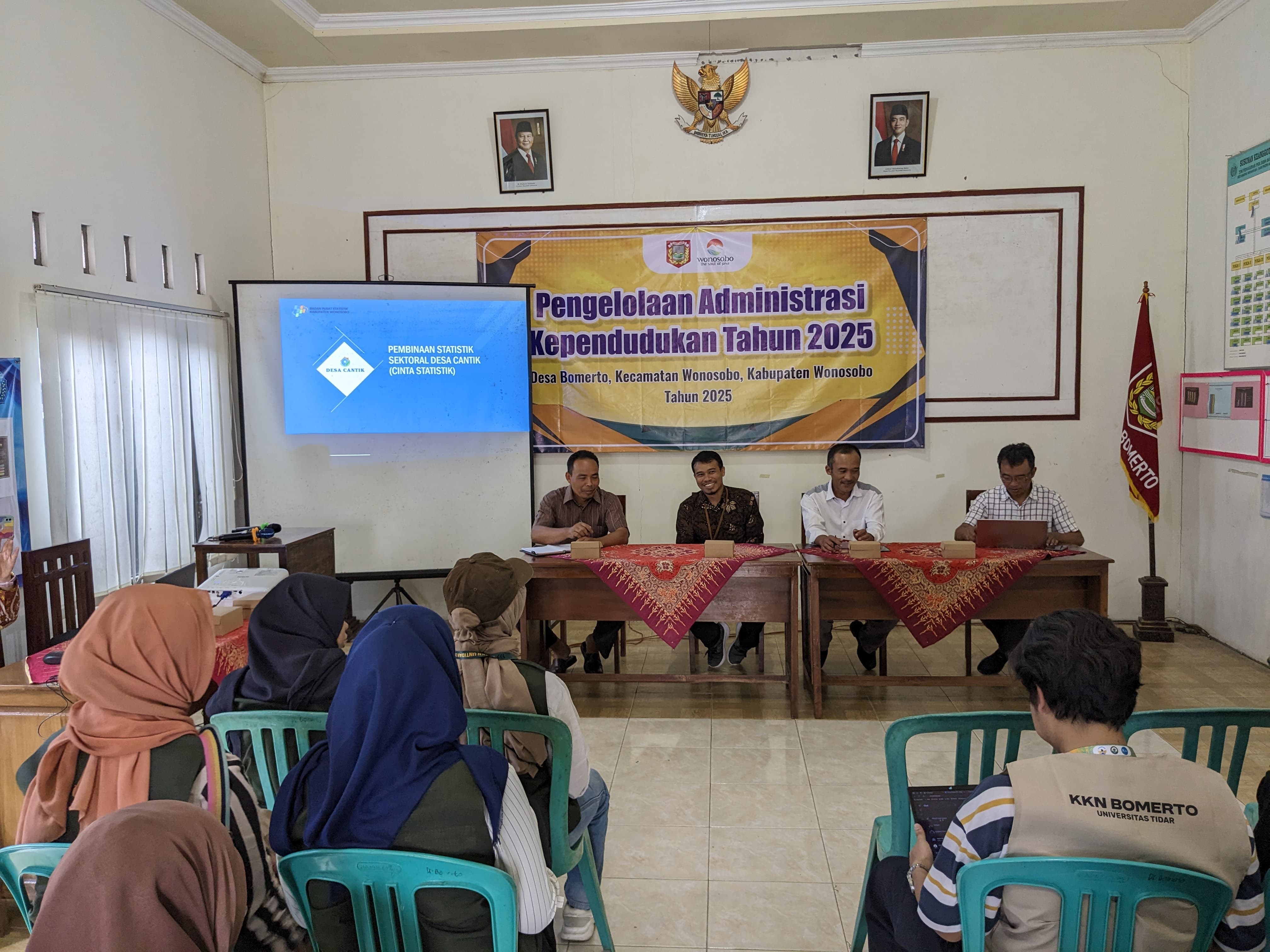 Bomerto Wonosobo Berupaya membangun Data berbasis desa